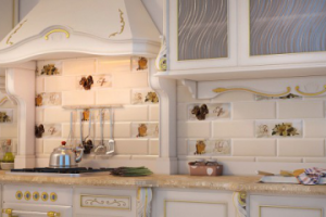 Визуализация рекламного изображения керамической плитки