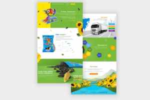 Лендинг "Семечки от Кеши"