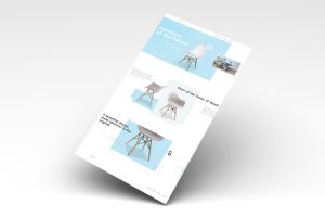 Разработка лендинга для компании по продаже стульев