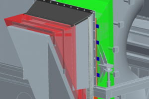 Теплоизоляция выхлопного патрубка газовой турбины.