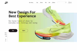 Сайт Nike моя версия