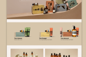 Дизайн сайта косметической компании. Интернет-магазин косметики