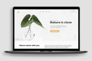 Landing page "Nature is close"