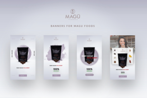 Баннеры для бренда здорового питания MAGU Foods