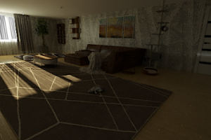 Основной зал в квартире