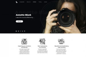 Шаблон сайта-визитки для фотографа