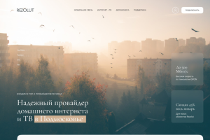 Дизайн сайта для интернет провайдера