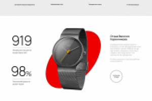 Лендинг реклама часов