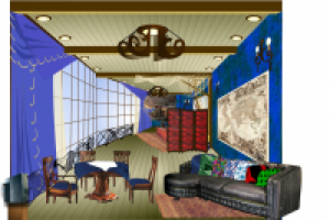VIP-номер в морской гостинице (Corel + Photoshop)