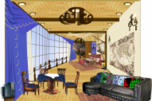 Интерьер VIP-номера в морской гостинице