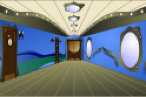 Интерьер гостиничного коридора (Сorel + Photoshop)