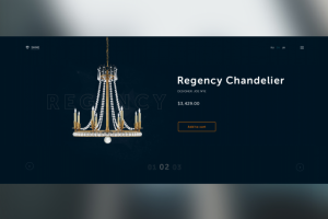 Первый экран магазина светильников и освещения