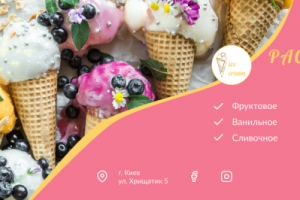 Баннер мороженного