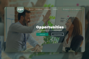 Дизайн сайта для поиска работы/работника