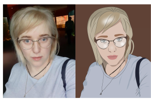 Векторный портрет по фотографии