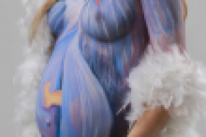 боди-арт животика для фотосессии