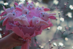 маленький букет из маленьких заек)