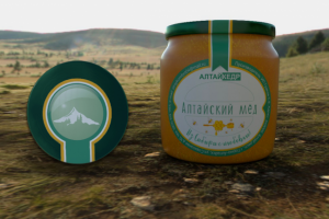 Этикетка на мёд для компании "АлтайКЕДР"