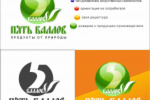 Логотип "5 Баллов" конкурсная работа