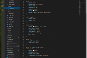 Файл с стилевыми настройками для сайта на django