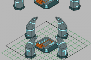 Концепт игрового объекта в изометрии (Стилистика "лоу поли")