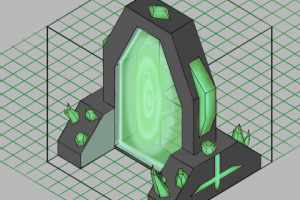 Концепт игрового объекта (Стилистика "Лоу поли")