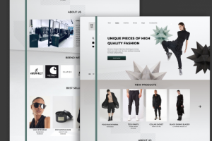 Веб дизайн магазина одежды