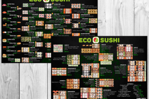 Меню для сети маркетов Эко Суши