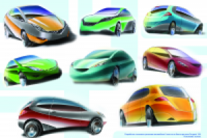 Эскизы автомобиля B-класса