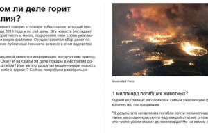 Статья о пожарах в Австралии 2020 г.
