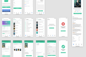 Дизайн макет мобильного приложения "BookCooL"