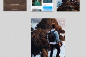 Дизайн макет мобильного приложения "Traveler"
