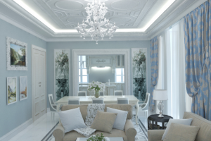 Классический интерьер, гостиная 2