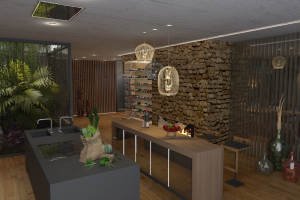 Вилла кухня