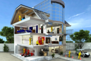 3д схема пожарного оборудования