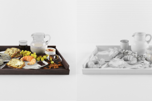 Поднос с завтраком.