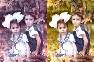 Окраска фото, ретушь