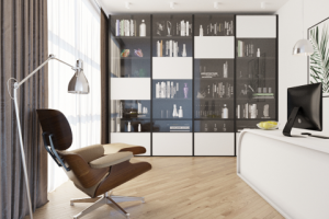 Визуализация интерьера кабинета