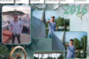 календарь коллаж морской