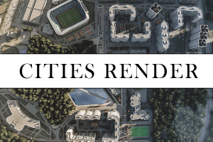 Жилой квартал в лесном районе.