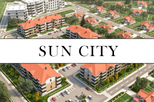 Визуализация коттеджного посёлка для сайта застройщика