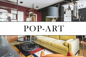 Поп-Арт в интерьере. Визуализация.