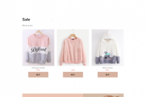 Дизайн сайта для магазина "OYSHO"