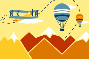 Эскиз росписи стены в детской комнате