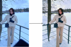 Удаление лишнего и цветокоррекция