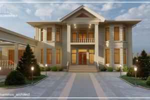 Проект Двухэтажного дома общей площадью 550м2