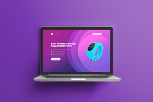 Дизайн Landing Page интернет сервиса детских часов Smart Watch