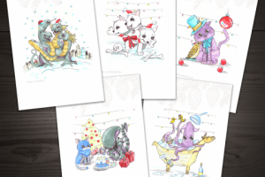 иллюстрации открытки к НГ