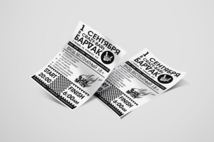 Листовка А6, 1+0. Бар Бардак