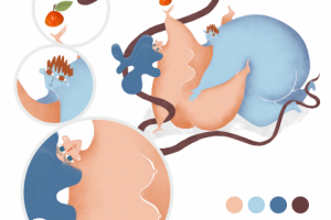 Иллюстрация. Адам и Ева